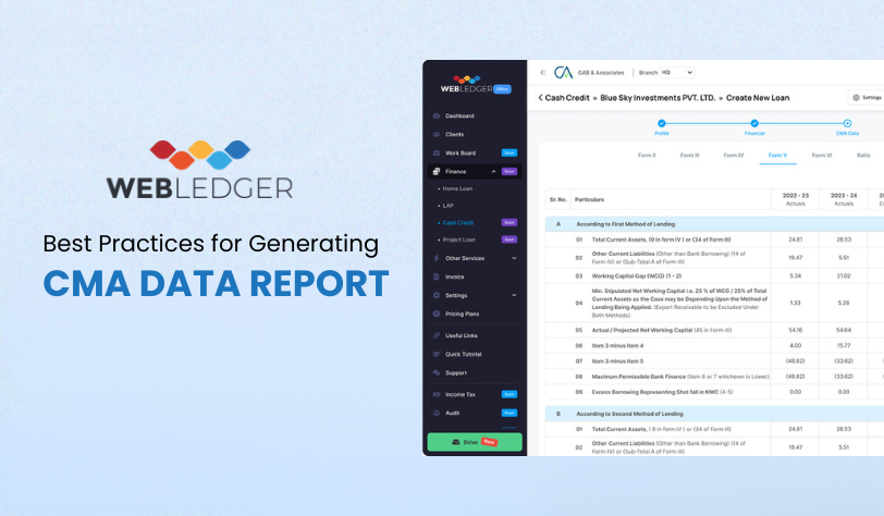 Best Practices for Generating CMA Data Report