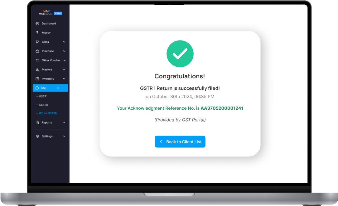 Best GST Filing & Return Software for Tax Consultants | Webledger